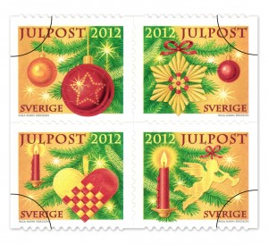 Традиционные рождественские почтовые открытки остаются популярными в Швеции