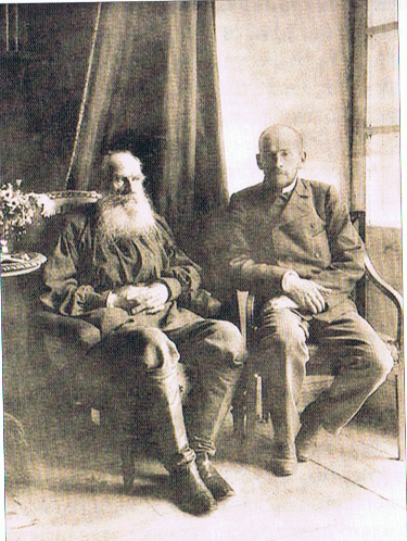 Л.Л.Толстой с отцом, Л.Н.Толстым