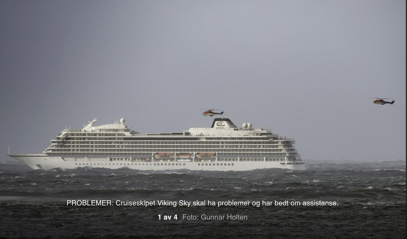 100 человек эвакуированы с пассажирского судна в Норвегии из-за проблем с двигателем, пострадавших нет - СМИ