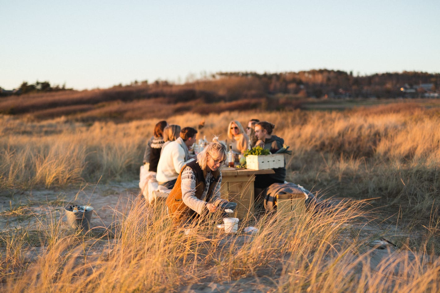 Ресторан для гурманов, где можно самому выбрать продукты для блюд, открылся на песчаном берегу Халланд на юго-западе Швеции