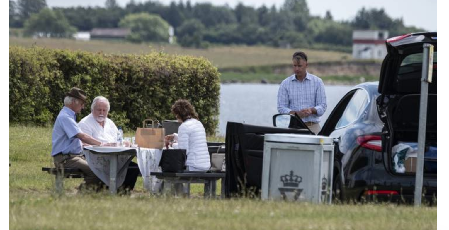 Король Швеции остановился на пикник в Дании и привлек внимание СМИ