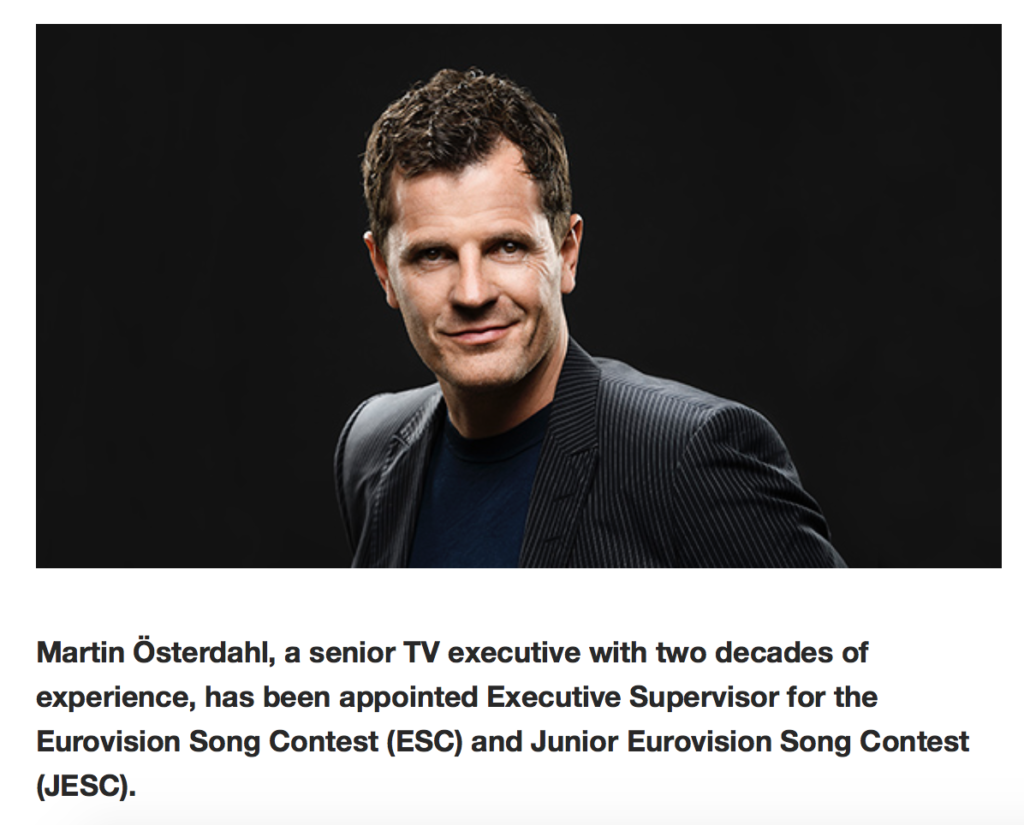 Швед возглавит аппарат организаторов конкурсов "Евровидения" - ЕBU