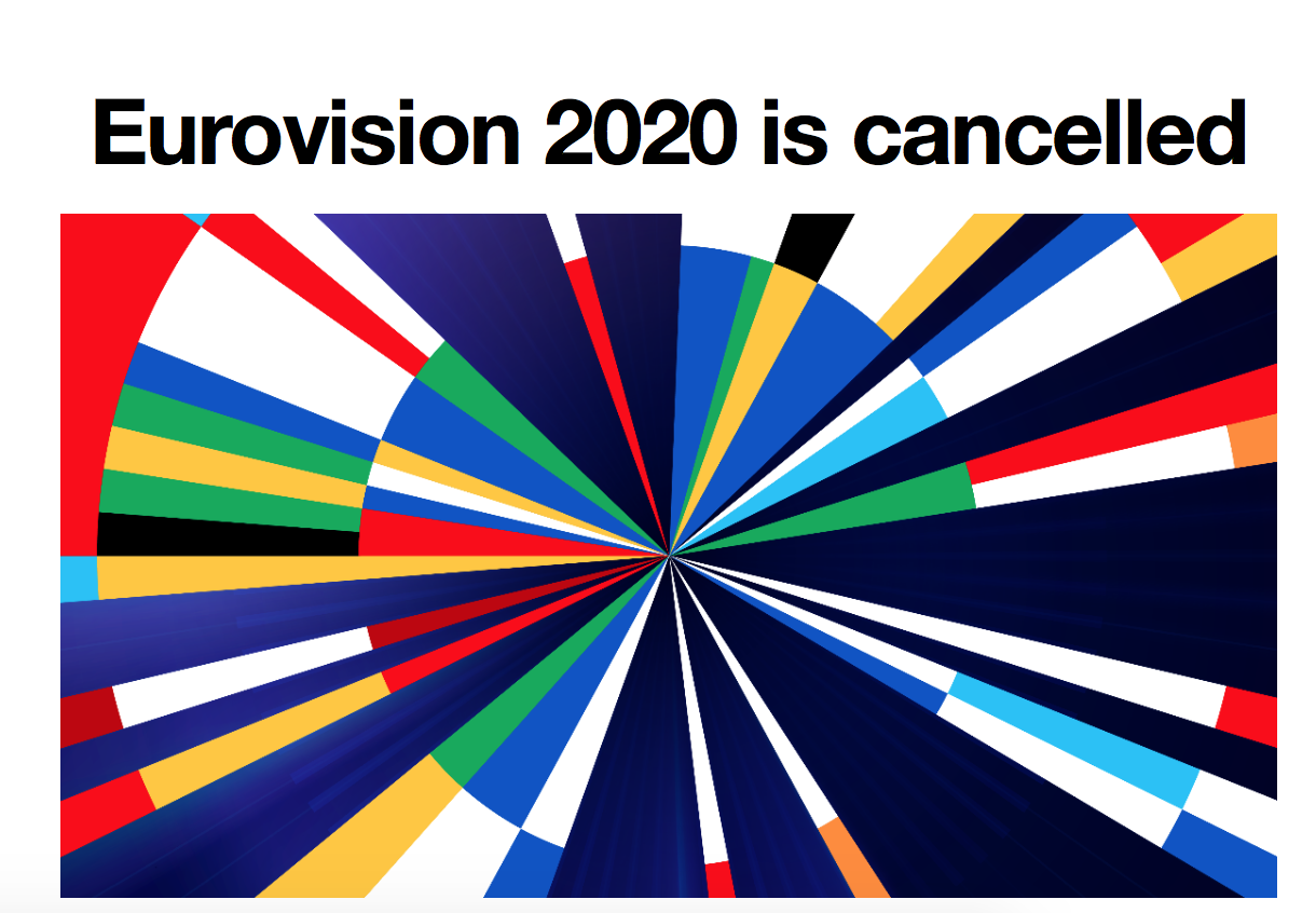 Конкурс "Евровидение 2020" отменен из-за коронавируса