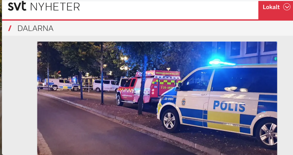 Водитель такси в Швеции наехал на людей – есть пострадавшие