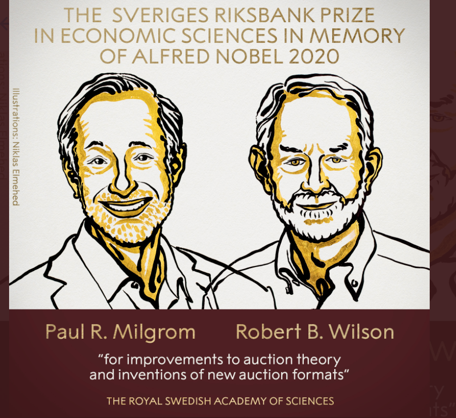 Экономическая премия памяти Нобеля за 2020 год присуждена за исследования в области аукционов