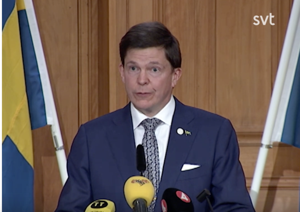 Лидер партии Умеренной коалиции изучит вопрос формирования нового правительства Швеции