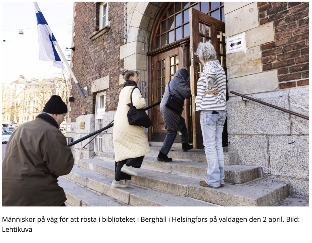 Выборы в парламент проходят в Финляндии в воскресенье