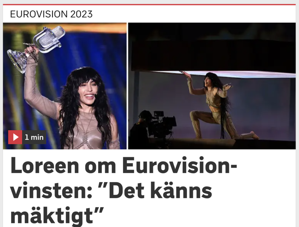 Исполнительница из Швеции одержала победу на Евровидении 2023 года